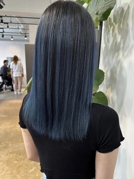 メリー オオサカ(Merly Osaka) 最近急上昇！ブルーバレイヤージュ_blue dark ash_