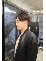 スレイ 西宮(SLAY)&nbsp;波巻きハイライトアップバングツーブロックマッシュ