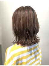 ヘアデザイン エソラ(hair design esora) ミディアムレイヤーハイライト