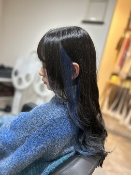 ラフ 難波店(LAFF) #黒髪#ボブルフ#ネビージュ#小顔#ワンレン