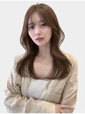 大人可愛い美人くすみカラーアッシュグレーベージュ