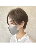 ハンサムショート/大人女性/ベージュカラー/20代/30代/40代