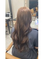 アジールヘア 東上野店(agir hair)&nbsp;大人可愛いブリーチなし透明感ミルクティーベージュカラー