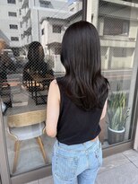 クム 横浜(qumu) 地毛風カラー×ロングレイヤーカット