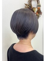 ジェムヘアスタジオ 湘南平塚南口店(Gem Hair Studio)&nbsp;エフェクトブリーチで作るグレー×ショート【Gem 神原】