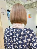 ボブ白髪染め白髪ぼかしブリーチなしダブルカラー下北沢