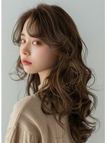 レヴ 草加店(LEV.)&nbsp;外ハネブルーブラック艶髪ワイドバング