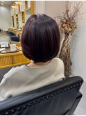 伸ばしかけひし形ボブ