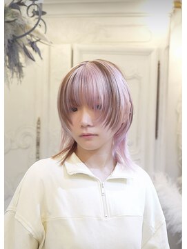 アルモワール(Armoire) ホワイトピンク/ウルフ/ブラウン/デザインカラー/ケアブリーチ