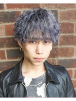 オーシャントーキョー ホワイト 原宿(OCEAN TOKYO WHITE)&nbsp;ラウンドマッシュウルフシルバーベージュルーツカラー