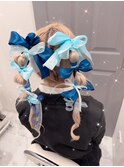 持ち込みリボンツイン◎ [ヘアセット/原宿/渋谷]