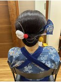 祭りヘアセット