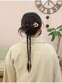 大人可愛いヘアセット♪
