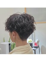 タスクヘアー(task hair)&nbsp;ツイストスパイラルパーマ×刈り上げマッシュショート