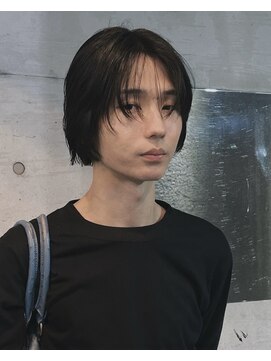 メゾンアクア 表参道(Maison ACQUA) =メンズボブ/ダークブラウン/ルーズショート／ルーズパーマ