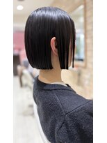 ヘアスペース エアリス(Hair space Earth) 酸性ストレートパーマ×切りっぱなしボブ