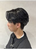 マッシュ×フェザーパーマ