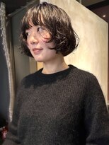 ヴヴ(Bub) ミニボブ ニュアンスパーマ 顔周りカット 黒髪ボブ 似合わせ