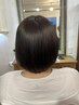 柔らか【酸性ストレート】＋カット+補修トリートメント+マイクロバブル￥29500