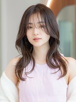 ケアリー 志木(Carelly)&nbsp;ミディアムレイヤー/大人可愛い/髪質改善/シースルーバング