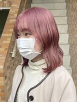 テトラ バイ ネオリーブ 横浜西口店(tetra by neolive)&nbsp;ピンクベージュ　ハイトーン　ケアブリーチ　ボブ横浜★