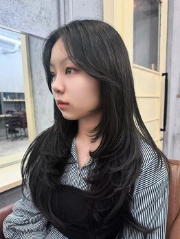 ヴェーレン(Wehlen)の写真/【三宮・元町】顔周りカット×レイヤーで垢抜け♪トレンドのハッシュカットや韓国風ヘアもお任せください◎