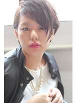 ウィ 立川(Oui)&nbsp;【Oui!立川】       ヴェロニカルショート　x  透け感アッシュ