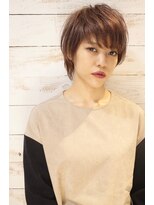 レンク(LENC)&nbsp;Coast.ウルフショート×バイオレットベージュ×大人ヘア