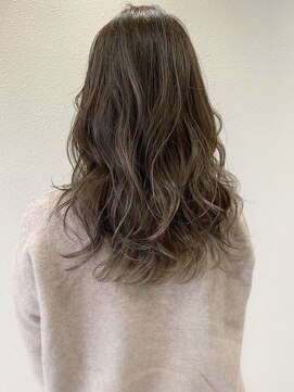 リル(Lille 橋本) 透け感グレージュ×ナチュラルハイライト【Lille橋本】