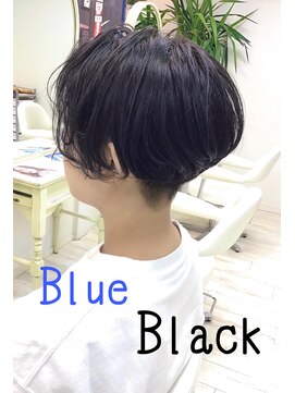 アルターシェリー(aL-ter che'rie) ショート丸みハンサムショート+ブルーブラック