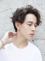 フィフス(fifth)&nbsp;ツイストパーマ七三オールバックかき上げヘアソフトツーブロック