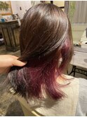 インナーカラー ピンクラベンダー