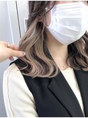 韓国風インナーカラー×ベージュ
