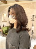ミディアムレイヤー/レイヤーカット/くびれヘア 20代30代40代
