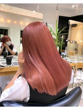 ヘアサロン ガリカ 表参道(hair salon Gallica) 【柴田優香】艶髪チェリーピンク/ピーチピンク/ピーチベージュ