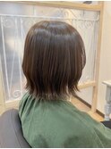 外はねボブ×透明感カラー