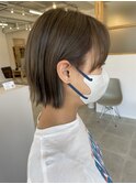 アッシュグレーミニボブ