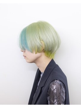 ルプラ ガーデン(le-pla garden) ハンサムショート#インナーカラー#ダブルカラー＃ケアブリーチ