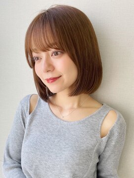 サンド ミュウ 横浜店(sand mieu) デザインカラー/オリーブベージュ/ブリーチなし/顔周り/横浜