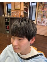 髪ファッション四季 田端店 前髪軽めマッシュヘア