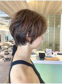 パーマ風ショート小顔丸み20代30代40代人気◎