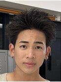 スパイキーショートビジネスショートフェードツイストスパイラル