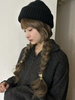 メゾンアクア 表参道(Maison ACQUA)&nbsp;☆ブリーチなしダブルカラー オリーブ オリーブベージュ ボブ