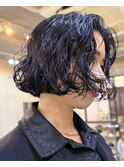 パーマ黒髪パーマボブパーマミニボブパーマフレンチボブパーマ