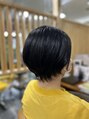 サロンドエー(SALON DE A)&nbsp;オリーブ系カラー大人かわいいスッキリショートボブ