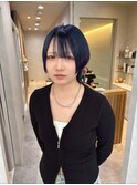 ネイビーカラーショートウルフ【広島/本通】