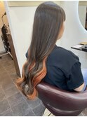 インナーカラー☆オレンジ