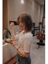 ナップヘアー NAP hair&nbsp;【#ハイトーンベージュ#くびれボブ/佐藤杏丸】