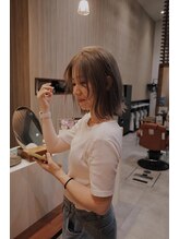 ナップヘアー NAP hair 【#ハイトーンベージュ#くびれボブ/佐藤杏丸】