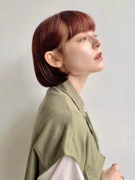 アペロ 柏(Apero) レッドブラウン/顔まわりカット/韓国風/ダブルカラー/柏/千葉